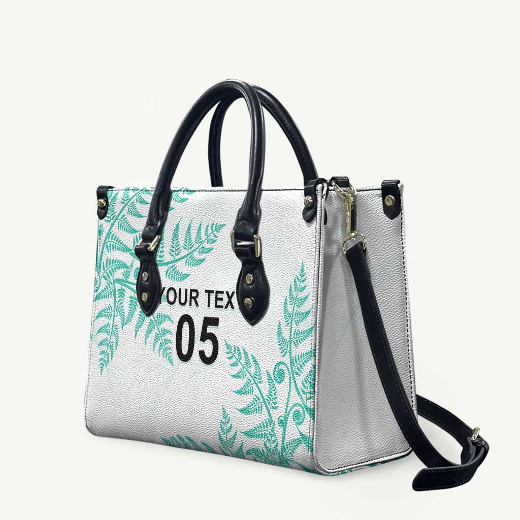 Custom New Zealand Football Leather Bag Aotearoa Pride Aqua Version LT05 Aqua - Polynesian Pride