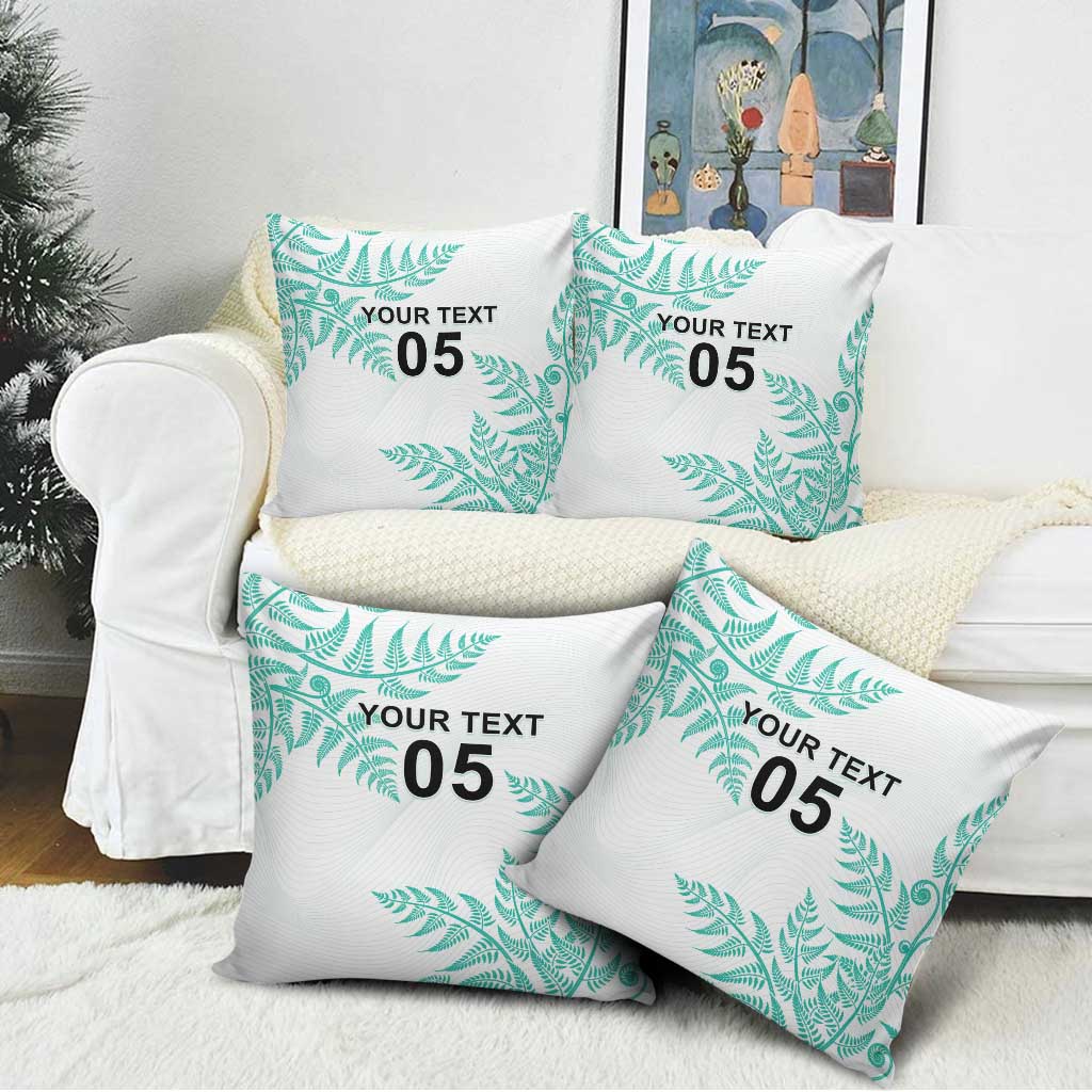Custom New Zealand Football Pillow Cover Aotearoa Pride Aqua Version LT05 - Polynesian Pride