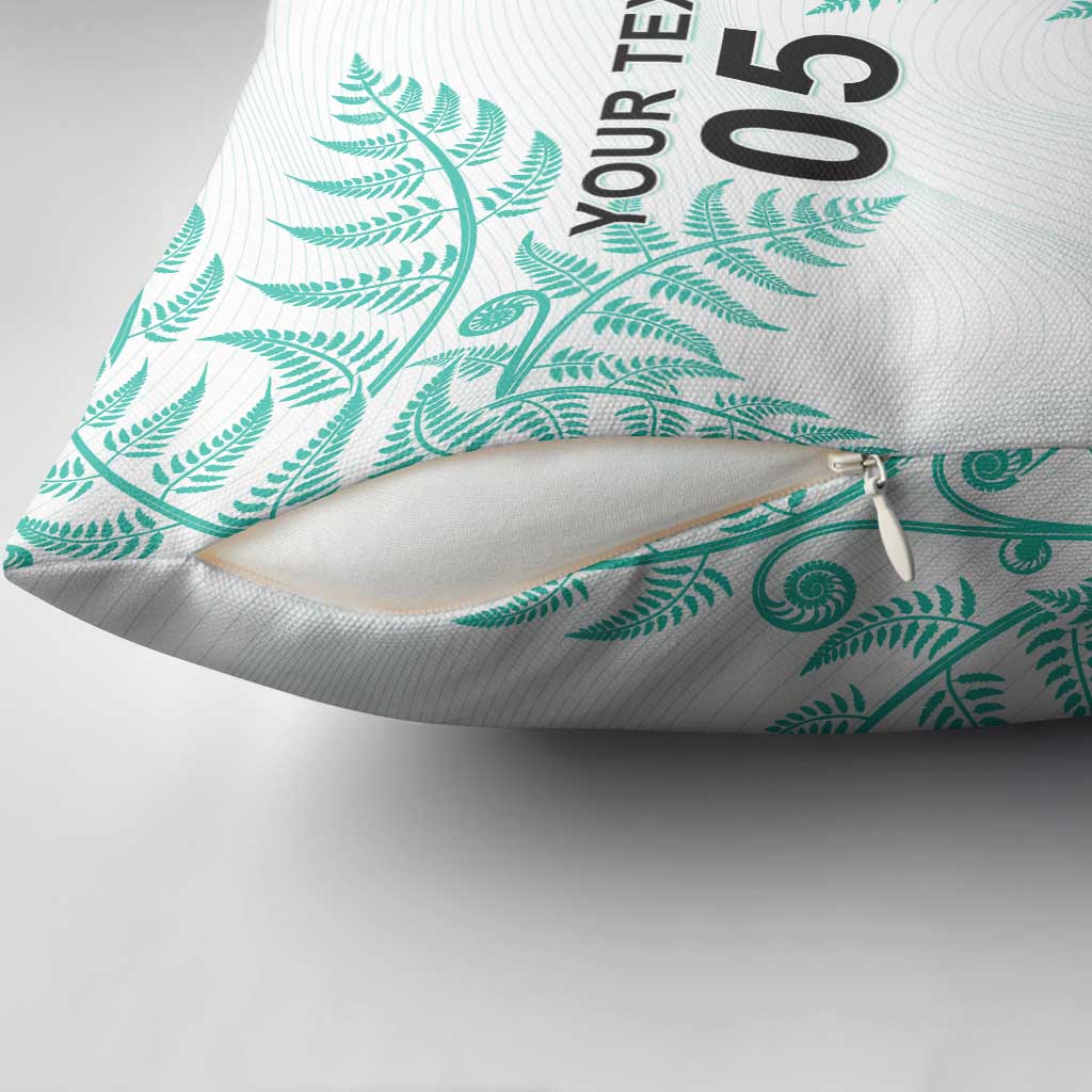 Custom New Zealand Football Pillow Cover Aotearoa Pride Aqua Version LT05 - Polynesian Pride