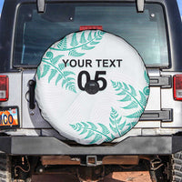 Custom New Zealand Football Spare Tire Cover Aotearoa Pride Aqua Version - Polynesian Pride