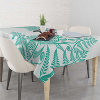 Custom New Zealand Football Tablecloth Aotearoa Pride Aqua Version LT05 - Polynesian Pride