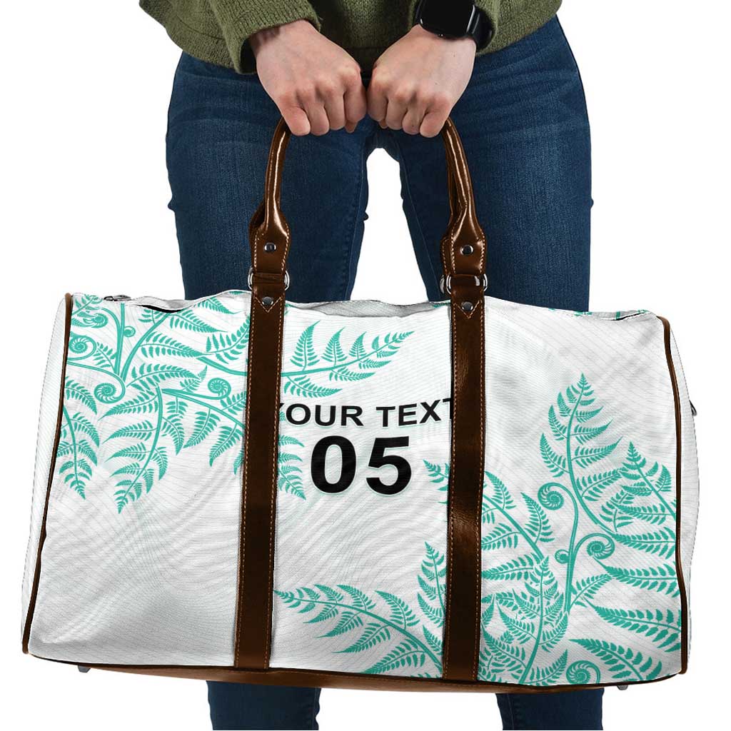 Custom New Zealand Football Travel Bag Aotearoa Pride Aqua Version LT05 Aqua - Polynesian Pride