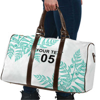 Custom New Zealand Football Travel Bag Aotearoa Pride Aqua Version LT05 - Polynesian Pride