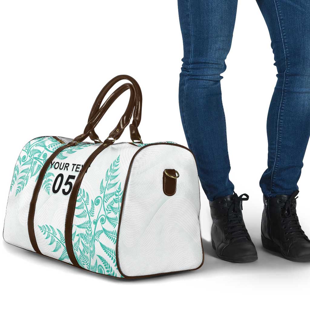 Custom New Zealand Football Travel Bag Aotearoa Pride Aqua Version LT05 - Polynesian Pride