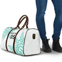 Custom New Zealand Football Travel Bag Aotearoa Pride Aqua Version LT05 - Polynesian Pride