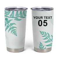 Custom New Zealand Football Tumbler Cup Aotearoa Pride Aqua Version LT05 Aqua - Polynesian Pride