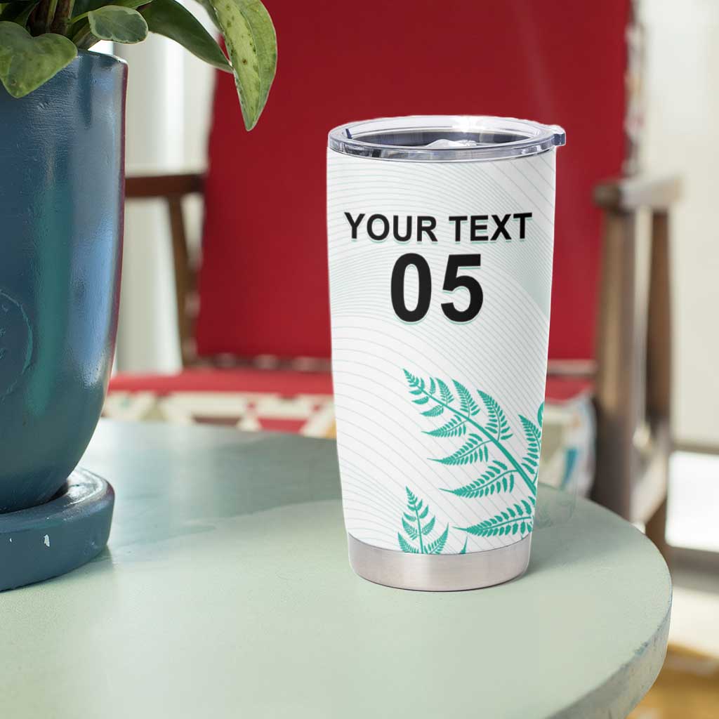 Custom New Zealand Football Tumbler Cup Aotearoa Pride Aqua Version LT05 - Polynesian Pride