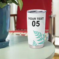 Custom New Zealand Football Tumbler Cup Aotearoa Pride Aqua Version LT05 - Polynesian Pride