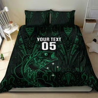 Custom New Zealand Fishing Bedding Set Maori Tribal Pattern - Polynesian Pride
