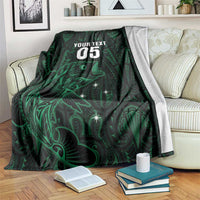 Custom New Zealand Fishing Blanket Maori Tribal Pattern - Polynesian Pride