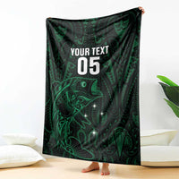 Custom New Zealand Fishing Blanket Maori Tribal Pattern - Polynesian Pride