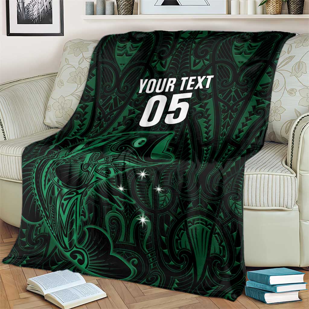 Custom New Zealand Fishing Blanket Maori Tribal Pattern - Polynesian Pride