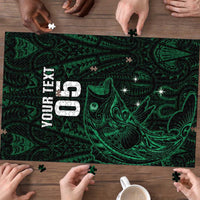 Custom New Zealand Fishing Puzzle Maori Tribal Pattern - Polynesian Pride