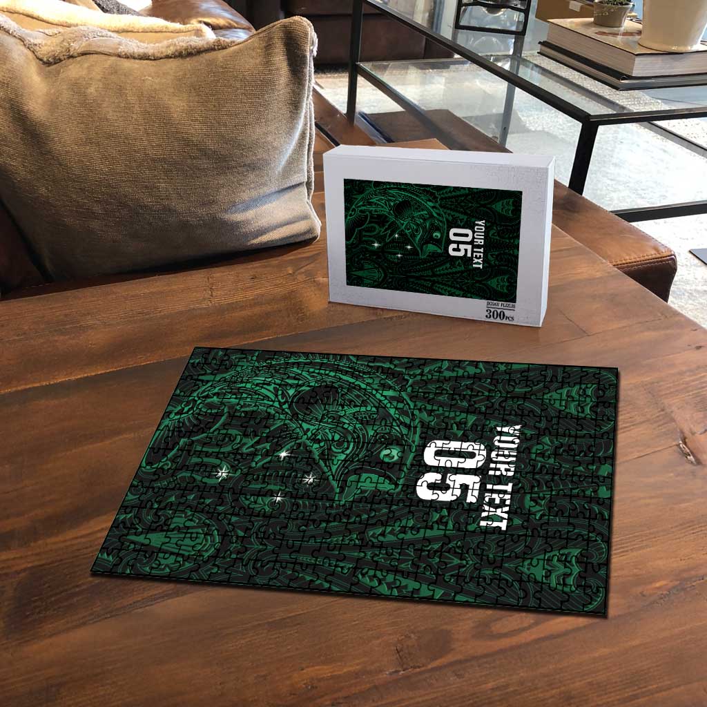 Custom New Zealand Fishing Puzzle Maori Tribal Pattern - Polynesian Pride