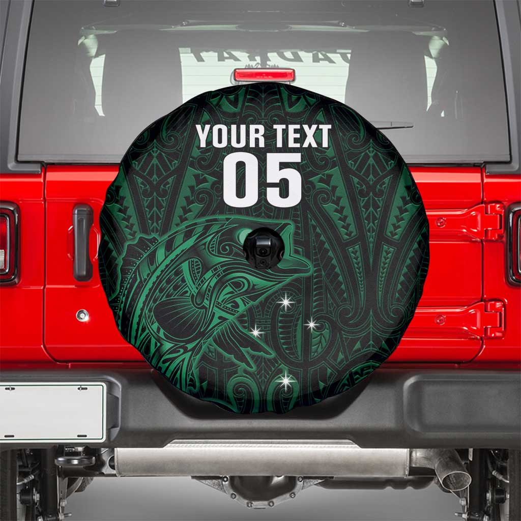 Custom New Zealand Fishing Spare Tire Cover Maori Tribal Pattern - Polynesian Pride