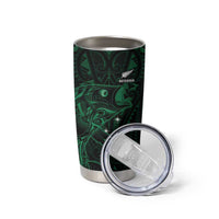 Custom New Zealand Fishing Tumbler Cup Maori Tribal Pattern - Polynesian Pride