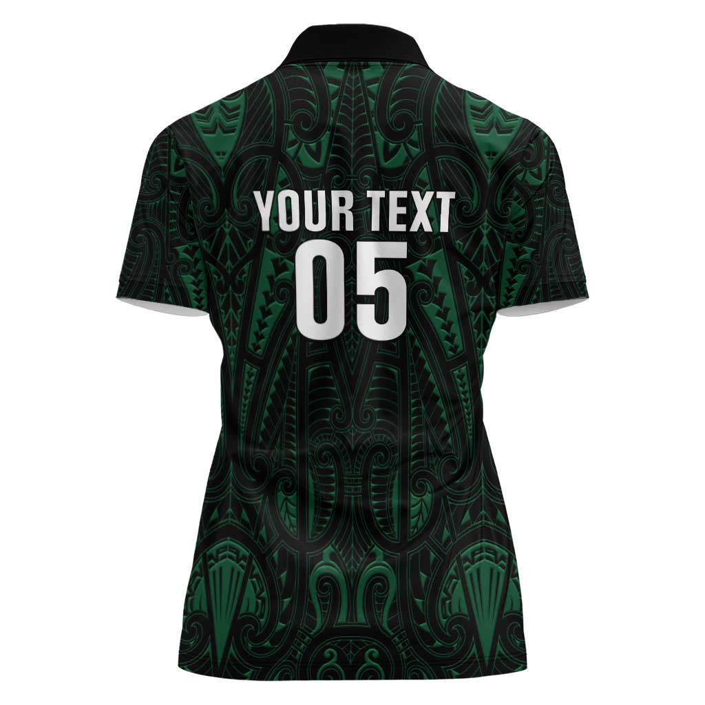 Custom New Zealand Fishing Women Polo Shirt Maori Tribal Pattern - Polynesian Pride