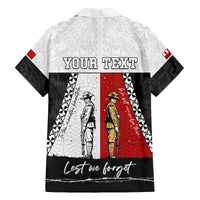 Personalised Tonga ANZAC Day Te Tau Manatui Kinautolu Family Matching Tank Maxi Dress and Hawaiian Shirt Lest We Forget LT05 - Polynesian Pride