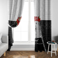 Tonga ANZAC Day Te Tau Manatui Kinautolu Window Curtain Lest We Forget LT05 - Polynesian Pride