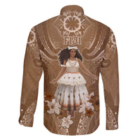 Bula Fiji Women's Day Family Matching Short Sleeve Bodycon Dress and Hawaiian Shirt With Fijian Tapa Pattern LT05 - Polynesian Pride