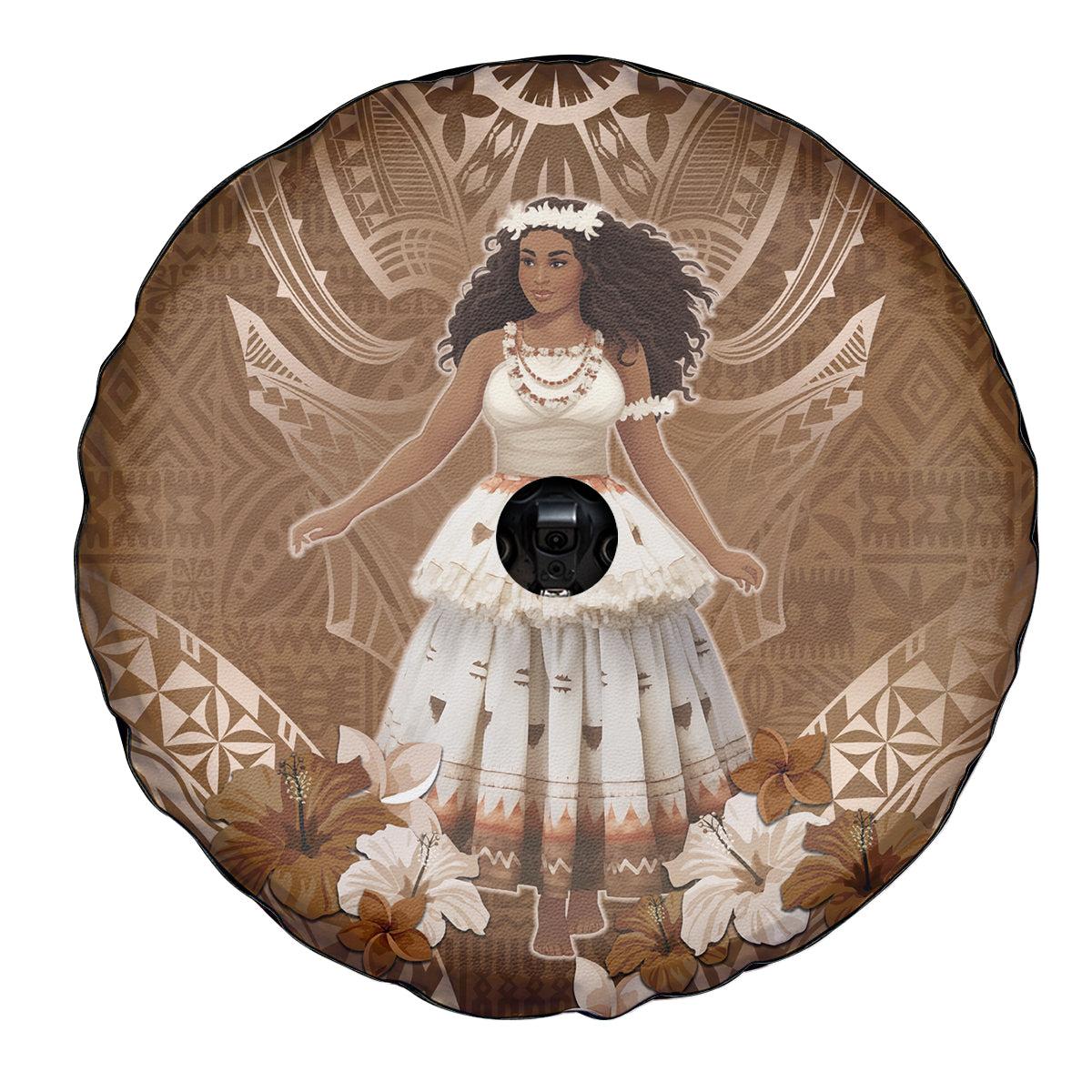 Bula Fiji Women's Day Spare Tire Cover With Fijian Tapa Pattern LT05 - Polynesian Pride