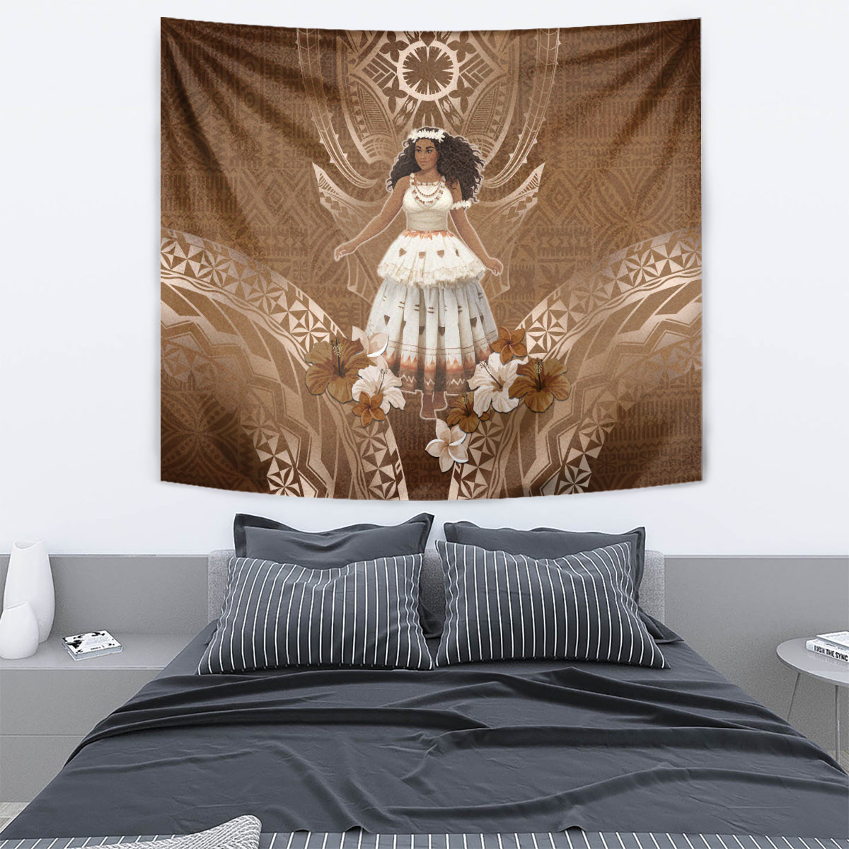 Bula Fiji Women's Day Tapestry With Fijian Tapa Pattern LT05 - Polynesian Pride