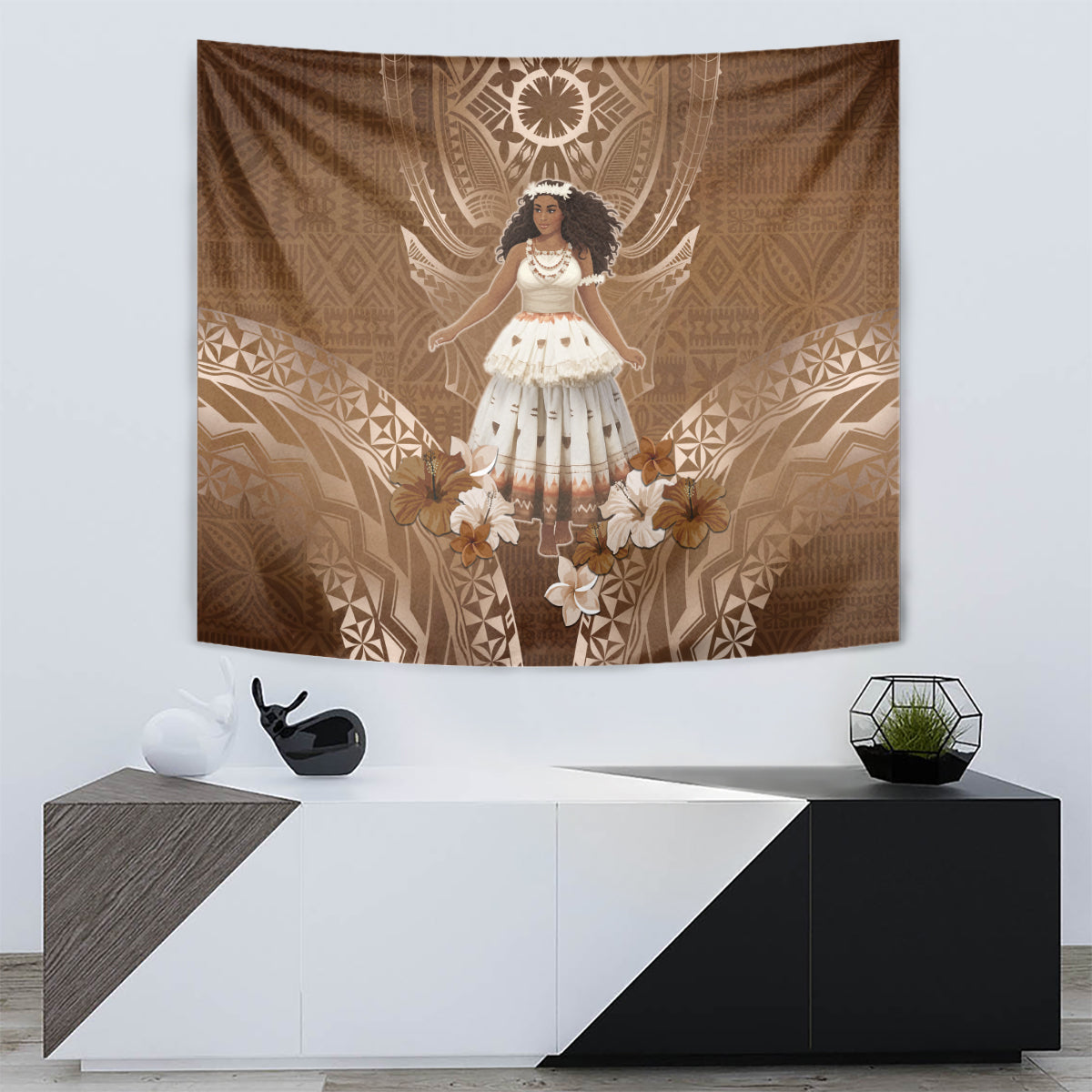 Bula Fiji Women's Day Tapestry With Fijian Tapa Pattern LT05 - Polynesian Pride