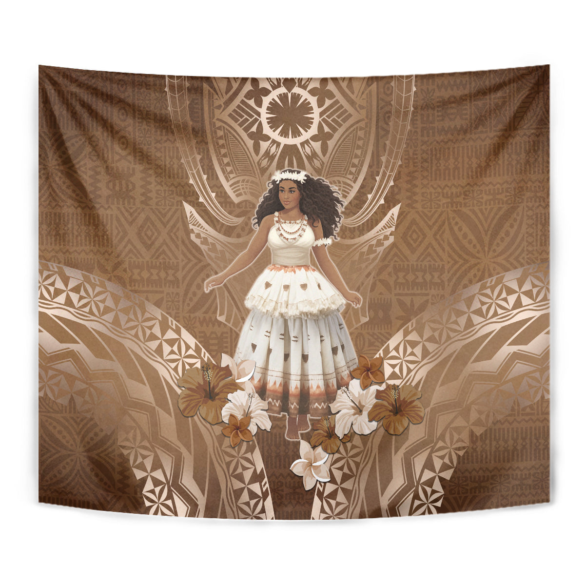 Bula Fiji Women's Day Tapestry With Fijian Tapa Pattern LT05 - Polynesian Pride