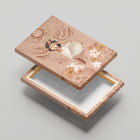 Hawaii Women's Day Canvas Wall Art With Polynesian Pattern