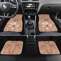 Hawaii Women's Day Car Mats With Polynesian Pattern LT05 Set 4pcs Brown - Polynesian Pride