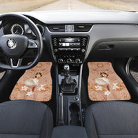 Hawaii Women's Day Car Mats With Polynesian Pattern LT05 Set 2pcs - Front Brown - Polynesian Pride