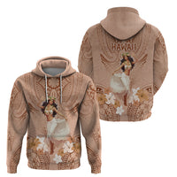 Hawaii Women's Day Zip Hoodie With Polynesian Pattern LT05 - Polynesian Pride