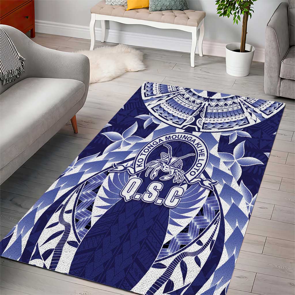 Tonga Queen Salote College Area Rug Centenary Navy Version
