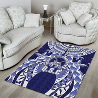 Tonga Queen Salote College Area Rug Centenary Navy Version