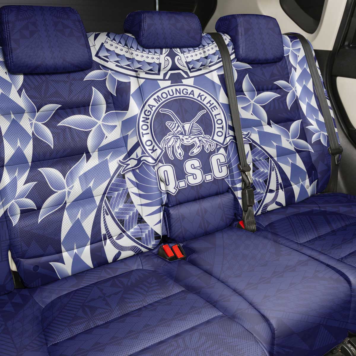 Tonga Queen Salote College Back Car Seat Cover Centenary Navy Version
