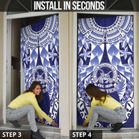 Personalised Tonga Queen Salote College Door Cover Centenary Navy Version