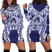 Personalised Tonga Queen Salote College Hoodie Dress Centenary Navy Version