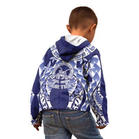 Personalised Tonga Queen Salote College Kid Hoodie Centenary Navy Version