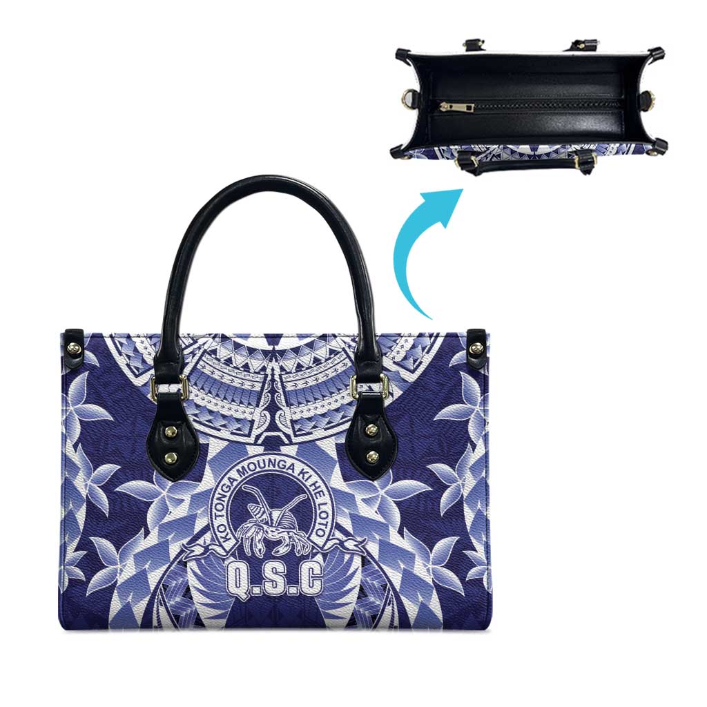 Tonga Queen Salote College Leather Bag Centenary Navy Version