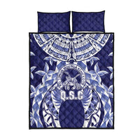 Tonga Queen Salote College Quilt Bed Set Centenary Navy Version
