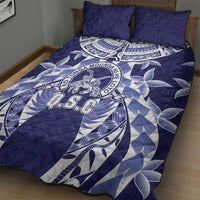 Tonga Queen Salote College Quilt Bed Set Centenary Navy Version