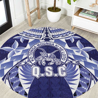 Tonga Queen Salote College Round Carpet Centenary Navy Version