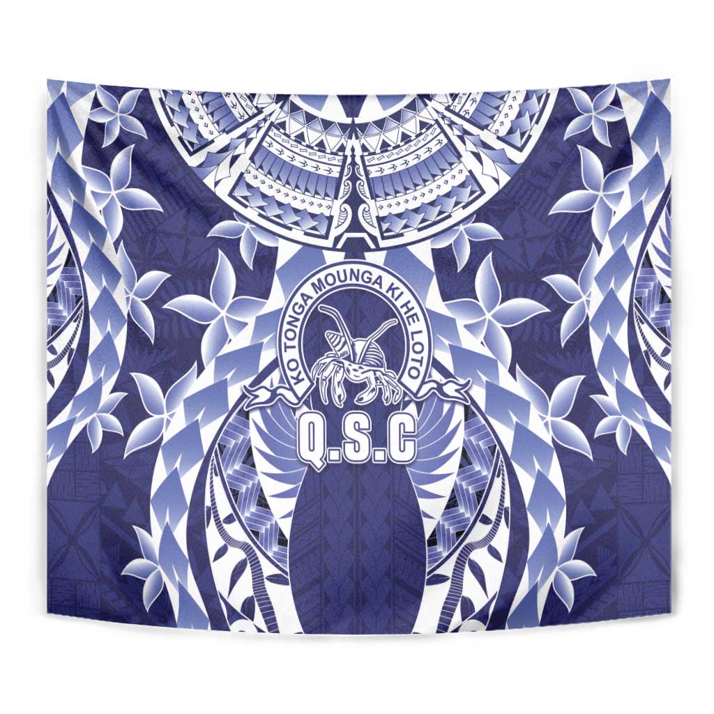 Tonga Queen Salote College Tapestry Centenary Navy Version