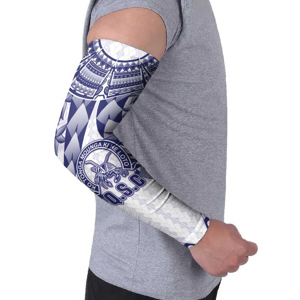Personalised Tonga Queen Salote College Arm Sleeves Centenary White Version