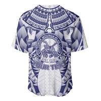 Personalised Tonga Queen Salote College Baseball Jersey Centenary White Version