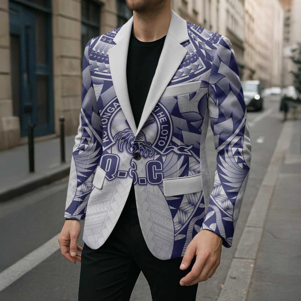 Personalised Tonga Queen Salote College Blazer Centenary White Version