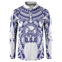 Personalised Tonga Queen Salote College Button Sweatshirt Centenary White Version