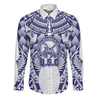 Personalised Tonga Queen Salote College Family Matching Long Sleeve Bodycon Dress and Hawaiian Shirt Centenary White Version