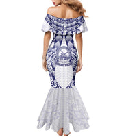 Personalised Tonga Queen Salote College Family Matching Mermaid Dress and Hawaiian Shirt Centenary White Version