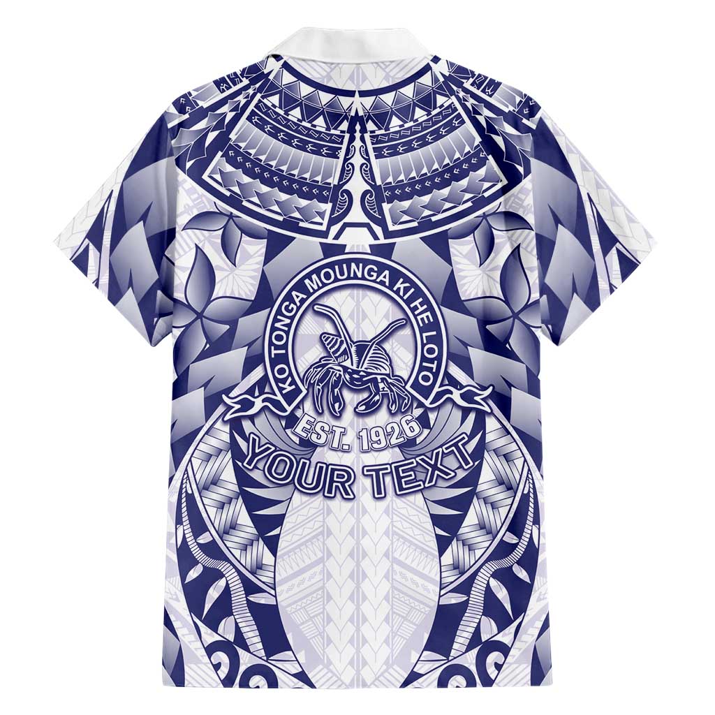 Personalised Tonga Queen Salote College Family Matching Off The Shoulder Long Sleeve Dress and Hawaiian Shirt Centenary White Version
